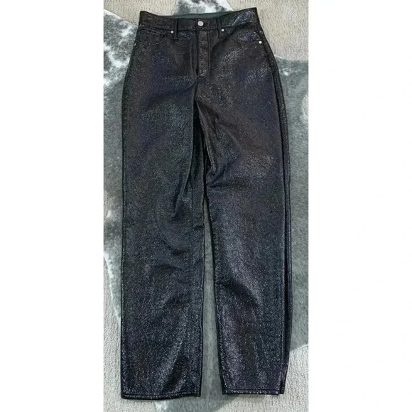 Express Super High Waisted Modern Straight Pants - Picture 2 of 13